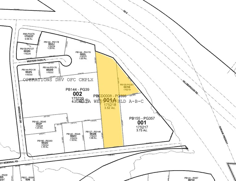 4122 B Bennett Memorial Rd, Durham, NC for lease - Plat Map - Image 2 of 2