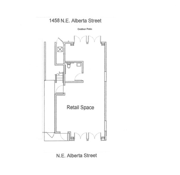 1452 NE Alberta St, Portland, OR for sale - Floor Plan - Image 2 of 2