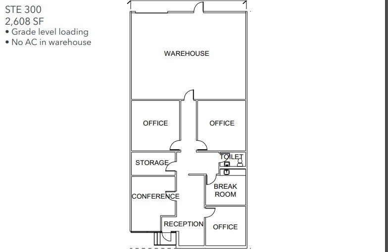 11110 Petal St, Dallas, TX for lease Floor Plan- Image 1 of 4