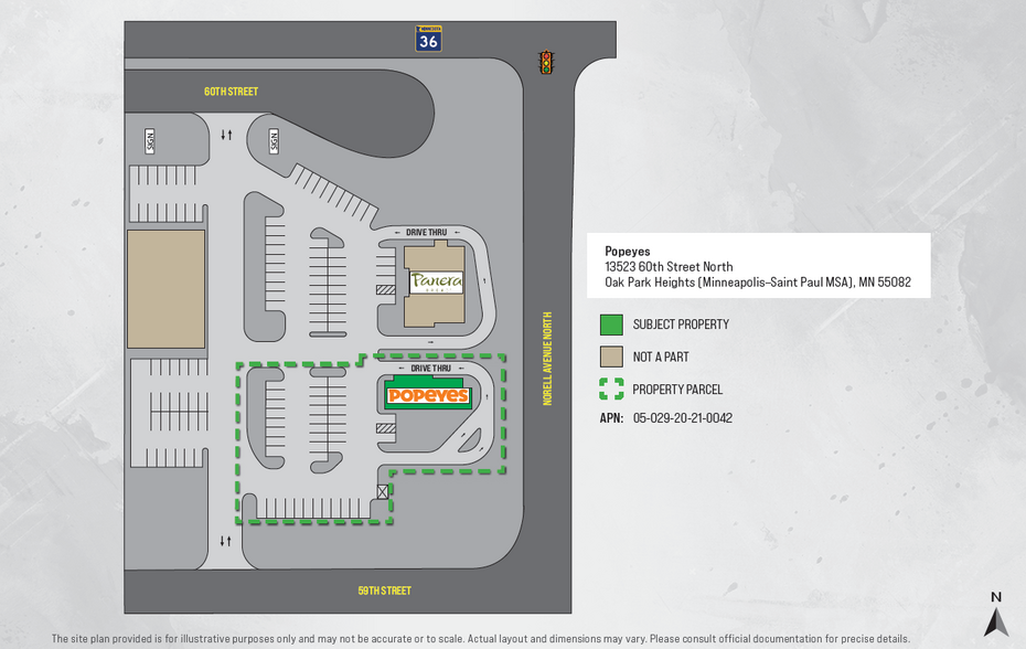 13523 60th St, Oak Park Heights, MN for sale - Site Plan - Image 2 of 5