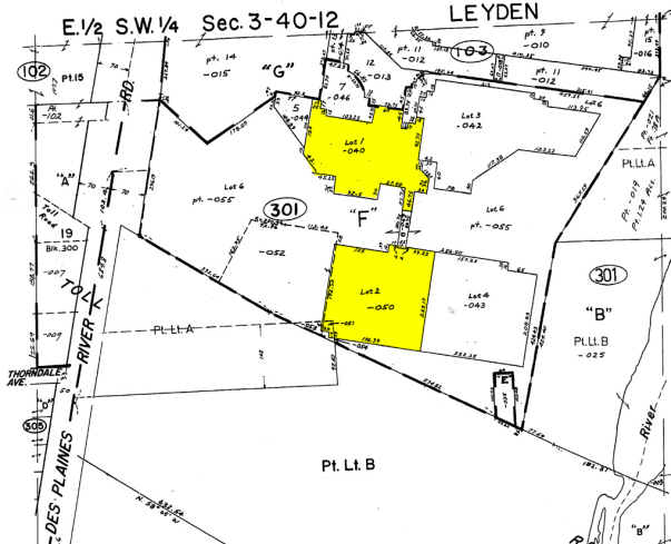 6111 N River Rd, Rosemont, IL for lease - Plat Map - Image 2 of 6