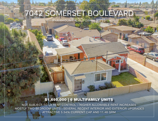 More details for 7042 Somerset Blvd, Paramount, CA - Multifamily for Sale