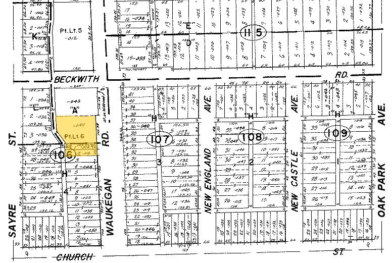 9225-9259 Waukegan Rd, Morton Grove, IL for lease - Plat Map - Image 3 of 5