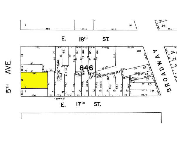 101 Fifth Ave, New York, NY for sale - Plat Map - Image 1 of 1