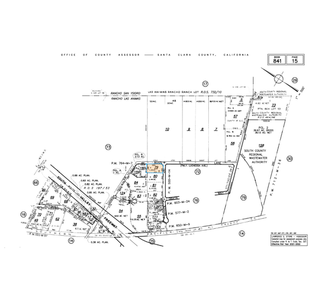 555 Mayock Rd, Gilroy, CA for sale - Plat Map - Image 1 of 1