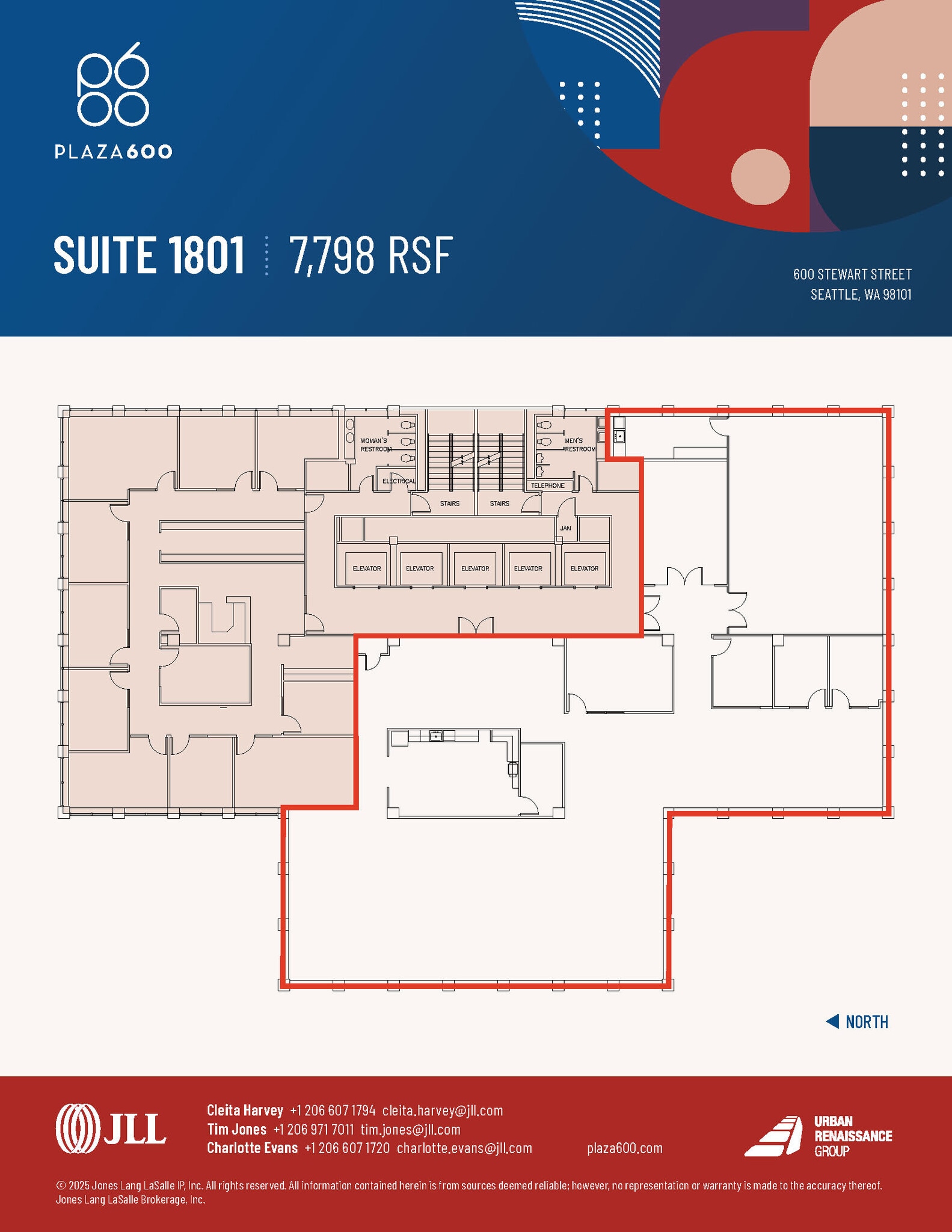 600 Stewart St, Seattle, WA for lease Floor Plan- Image 1 of 2