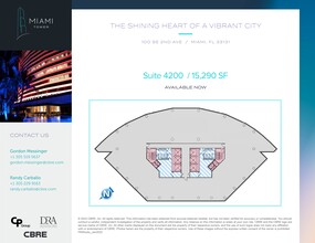 100 SE 2nd St, Miami, FL for lease Site Plan- Image 1 of 1