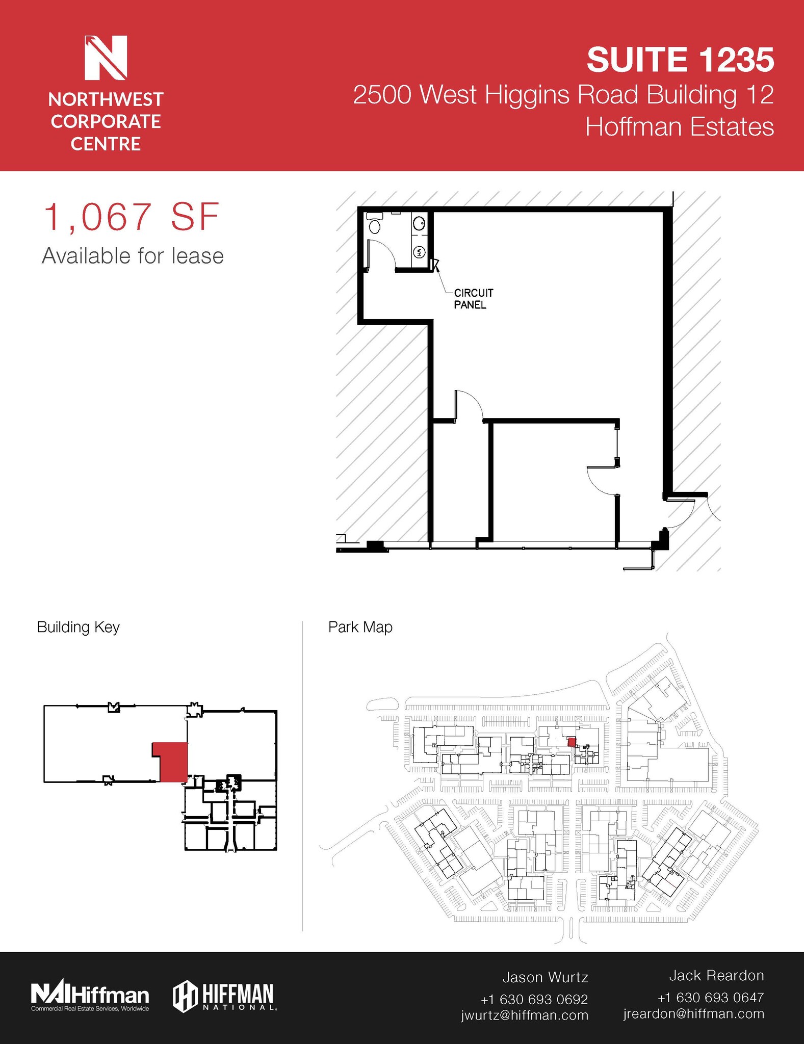 2500 W Higgins Rd, Hoffman Estates, IL for lease Floor Plan- Image 1 of 1