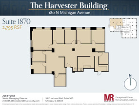 180 N Michigan Ave, Chicago, IL for lease Floor Plan- Image 1 of 6