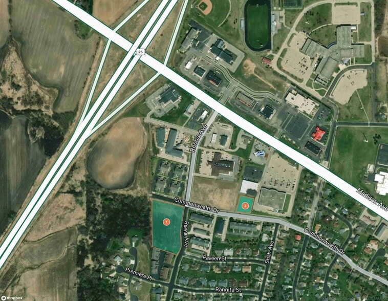 Reena Ave and Commonwealth, Fort Atkinson, WI for sale - Aerial - Image 3 of 3