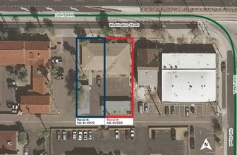 1013 & 1017 E Washington St, Phoenix, AZ - AERIAL  map view