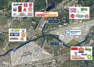 4300 Vanderbilt Rd, Birmingham, AL - AERIAL  map view