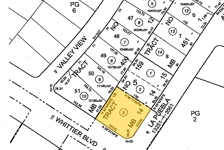 14831 Whittier Blvd, Whittier, CA for lease - Plat Map - Image 2 of 2