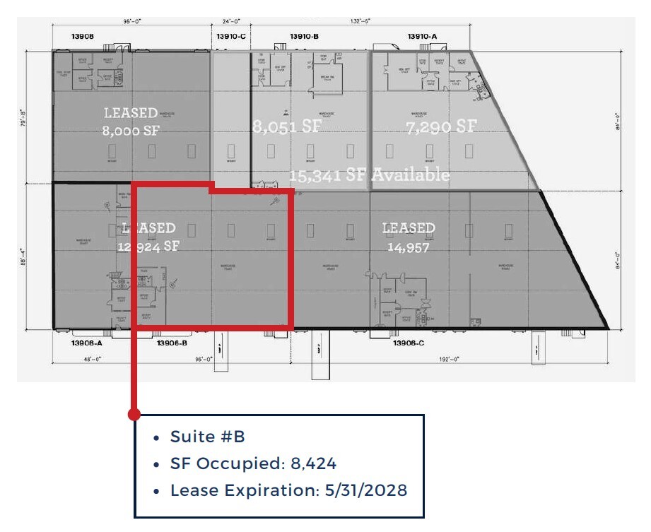 13908-13910 Distribution Way, Farmers Branch, TX for lease Floor Plan- Image 1 of 1
