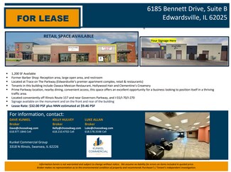 More details for 6185 Bennett Dr, Edwardsville, IL - Retail for Lease