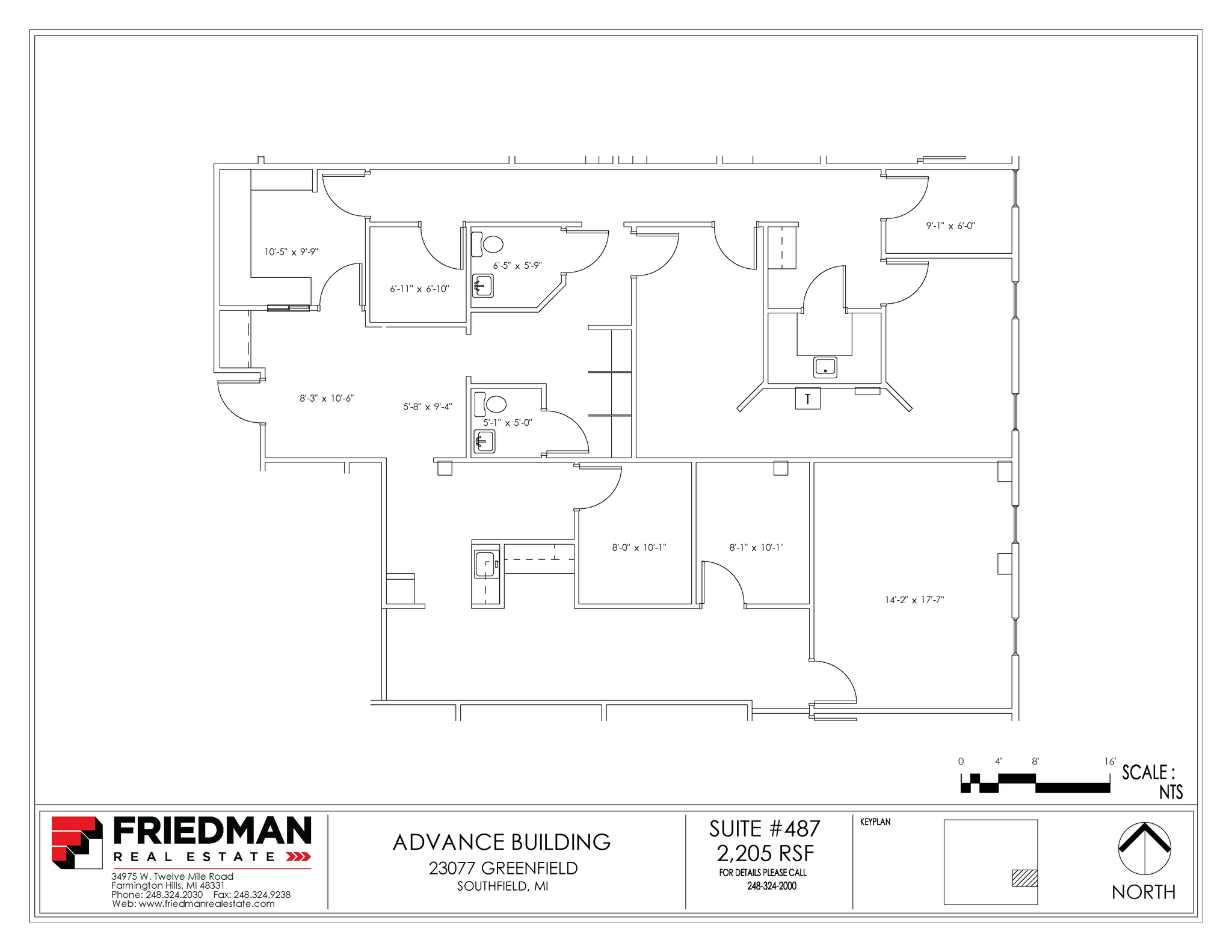 23077 Greenfield Rd, Southfield, MI for lease Floor Plan- Image 1 of 1