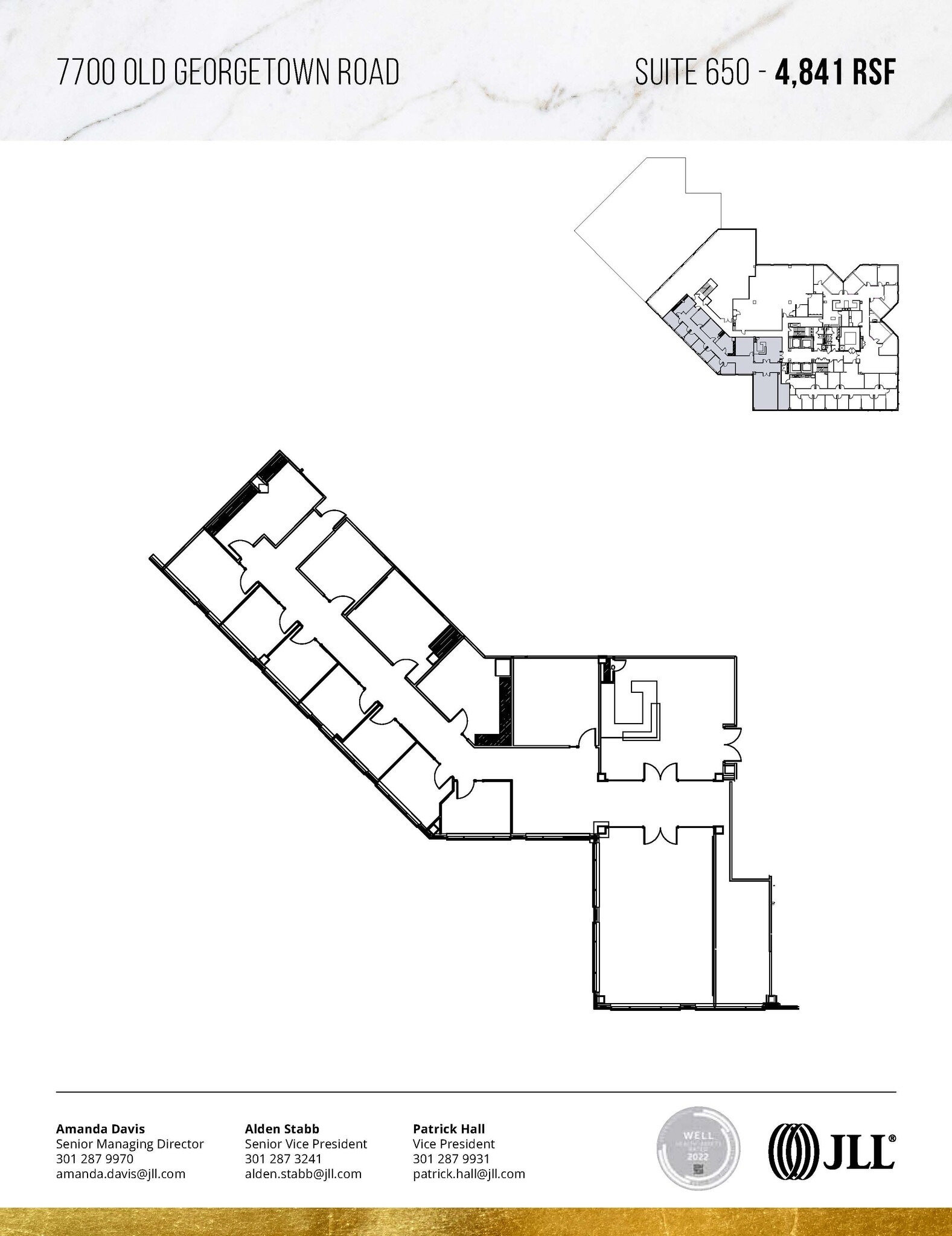 7700 Old Georgetown Rd, Bethesda, MD for lease Floor Plan- Image 1 of 2