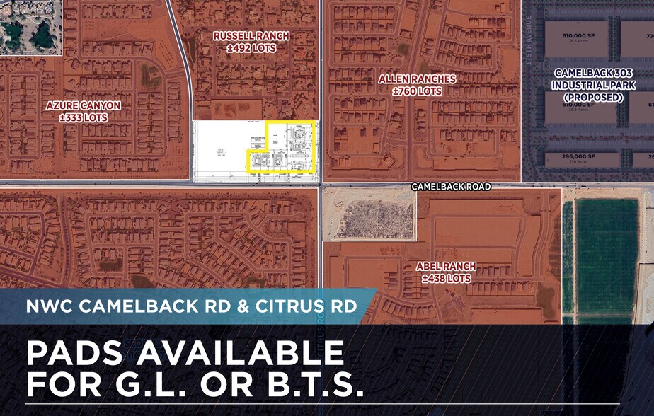 NWC Camelback Road & Citrus Road, Litchfield Park, AZ for lease - Building Photo - Image 1 of 3