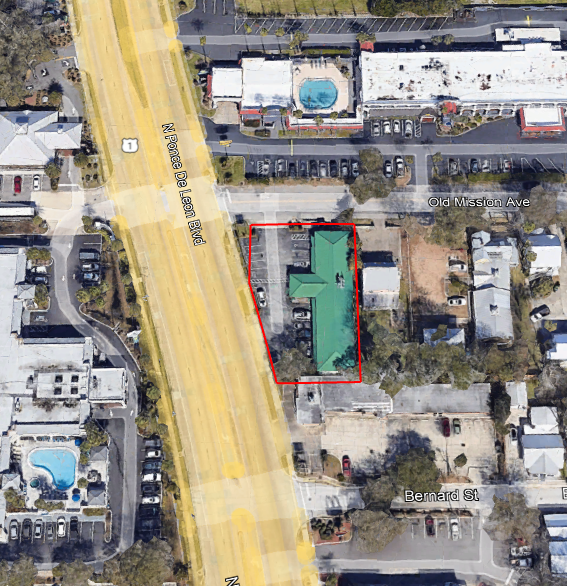 1280 N Ponce De Leon Blvd, Saint Augustine, FL for lease - Aerial - Image 2 of 14