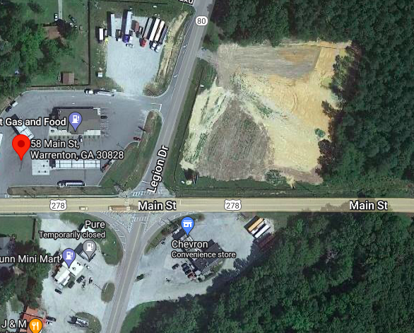 Hwy 278, Warrenton, GA for sale - Aerial - Image 1 of 5