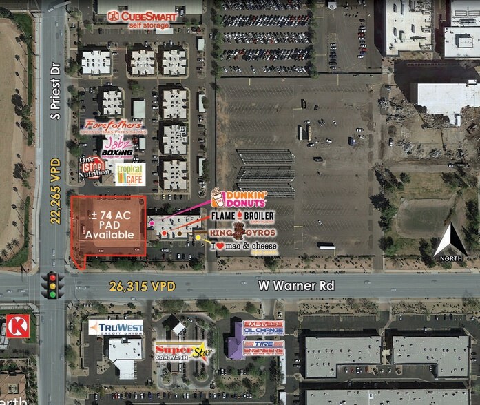 Priest Dr, Tempe, AZ for sale - Aerial - Image 1 of 1