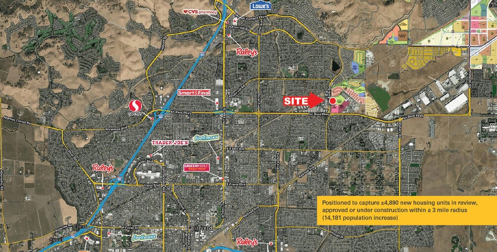 Clay Bank Road, Fairfield, CA for lease - Aerial - Image 2 of 5