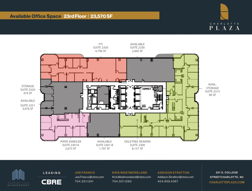 201 S College St, Charlotte, NC for lease Floor Plan- Image 1 of 1