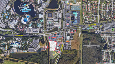 Central Florida Pkwy, Orlando, FL - aerial  map view