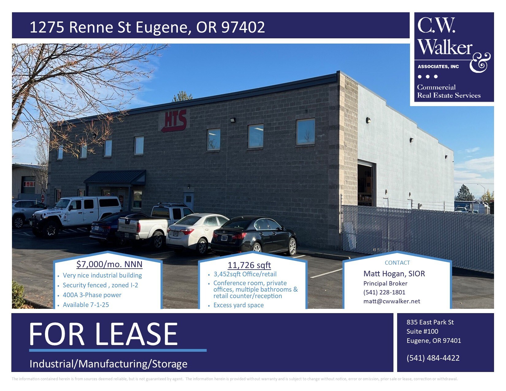 1275 Renne St, Eugene, OR for lease Building Photo- Image 1 of 2