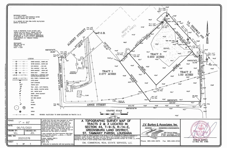 Old Spanish Trail, Slidell, LA for sale - Site Plan - Image 1 of 2