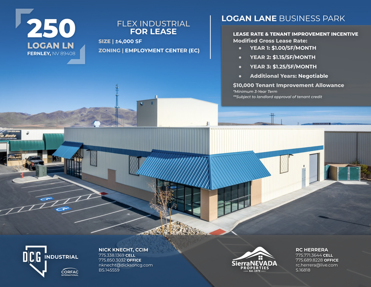 250 Logan Ln, Fernley, NV for lease - Building Photo - Image 1 of 6