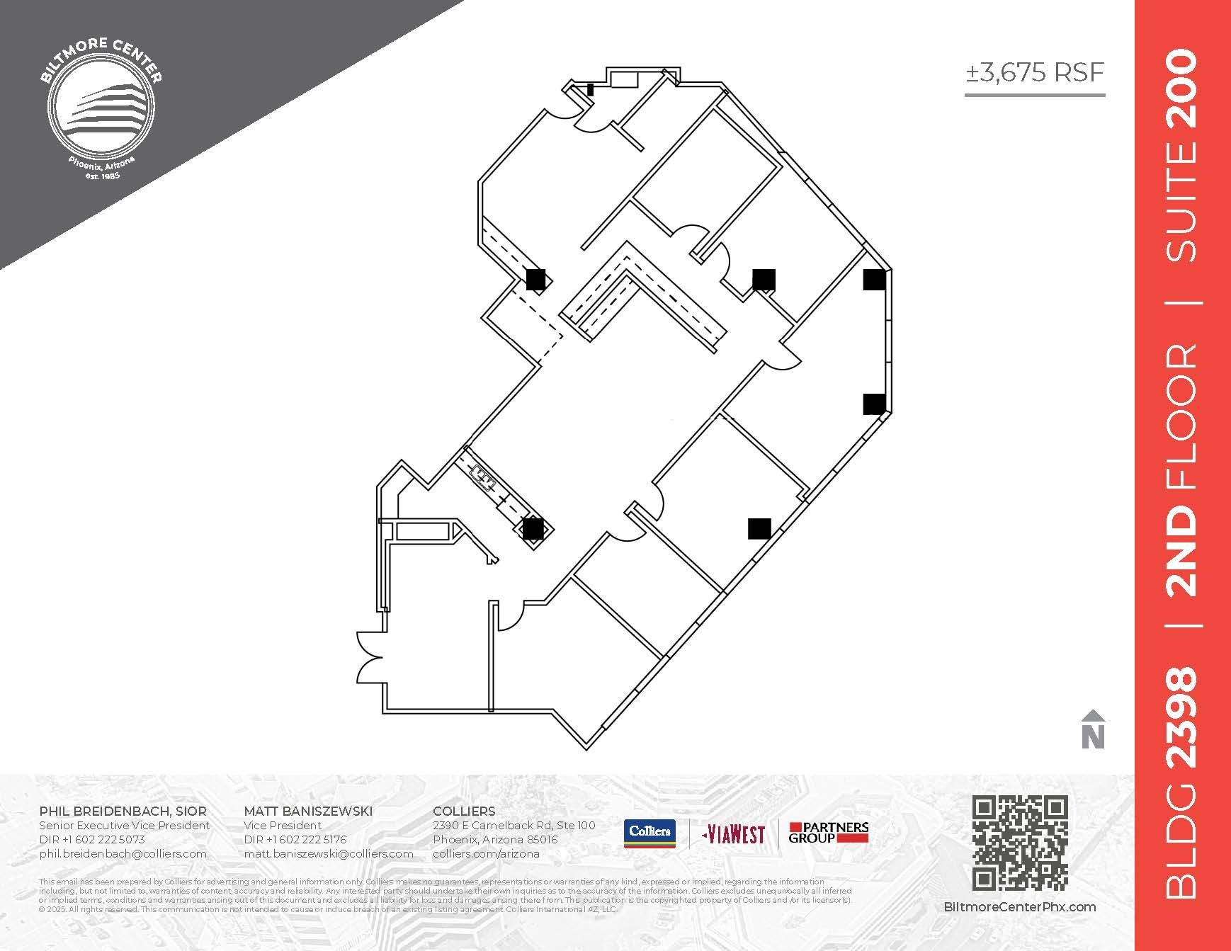 2398 E Camelback Rd, Phoenix, AZ for lease Floor Plan- Image 1 of 2