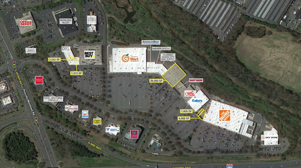 10400-10420 Centrum Pky, Pineville, NC for lease - Aerial - Image 3 of 4