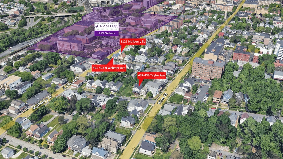 Scranton University Student Housing portfolio of 3 properties for sale on LoopNet.com - Building Photo - Image 1 of 8