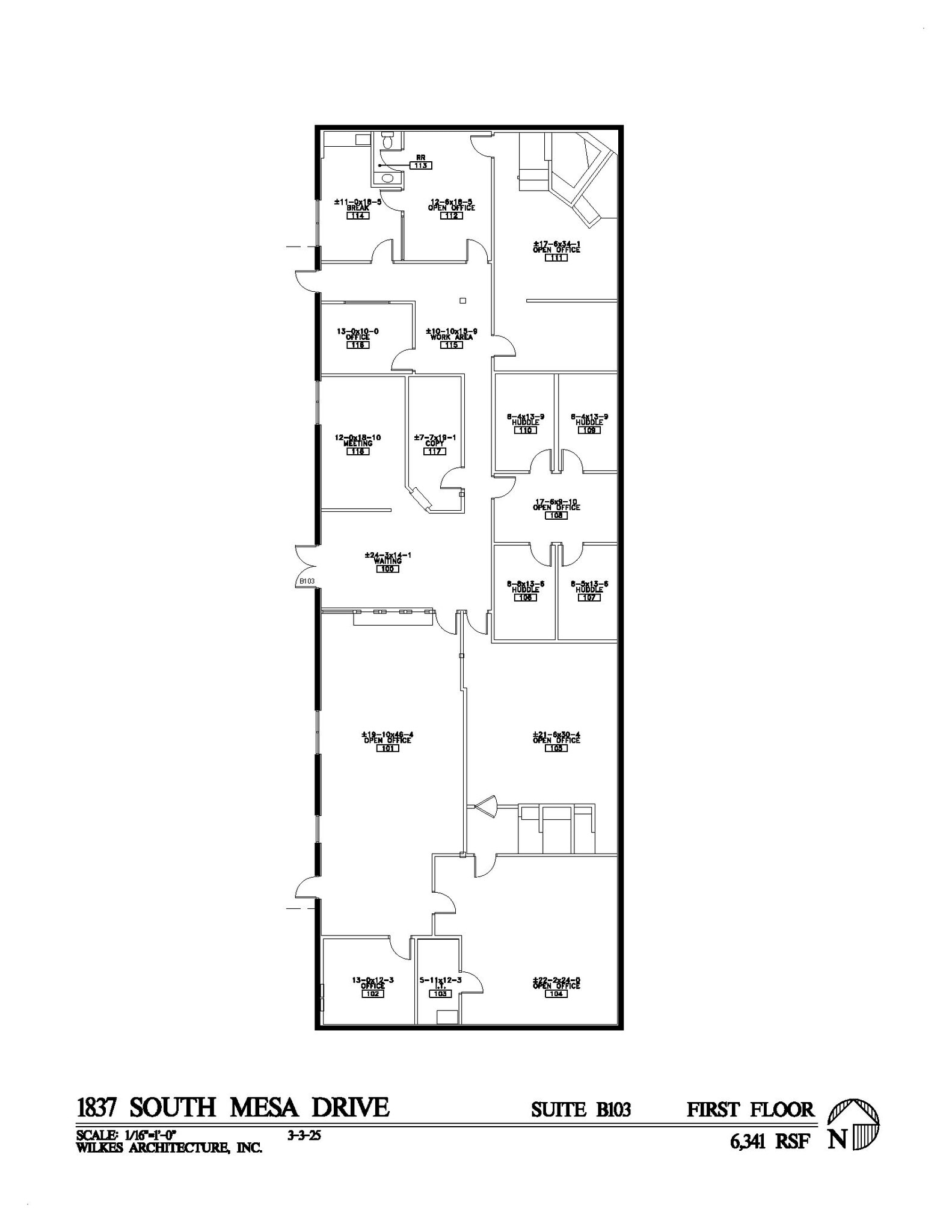 1837 S Mesa Dr, Mesa, AZ for lease Floor Plan- Image 1 of 10