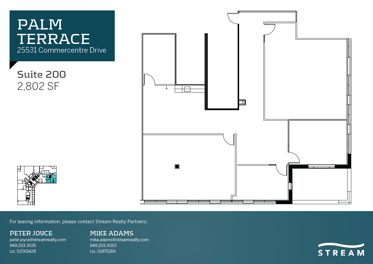 25521 Commercentre Dr, Lake Forest, CA for lease Floor Plan- Image 1 of 2