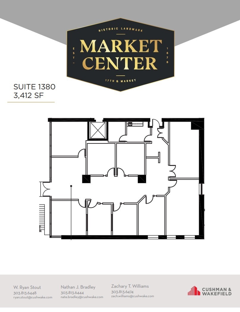 1350 17th St, Denver, CO for lease Floor Plan- Image 1 of 1
