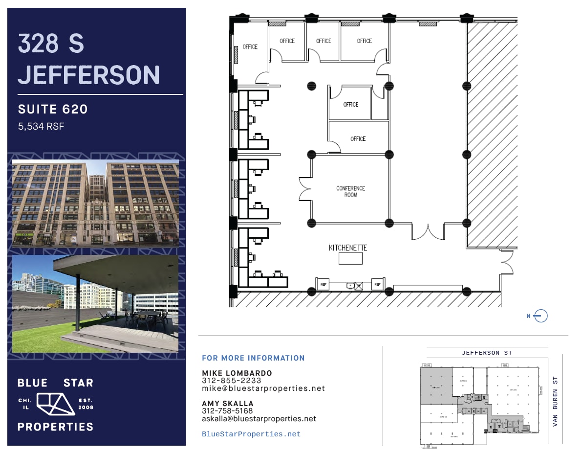 328 S Jefferson St, Chicago, IL for lease Floor Plan- Image 1 of 5