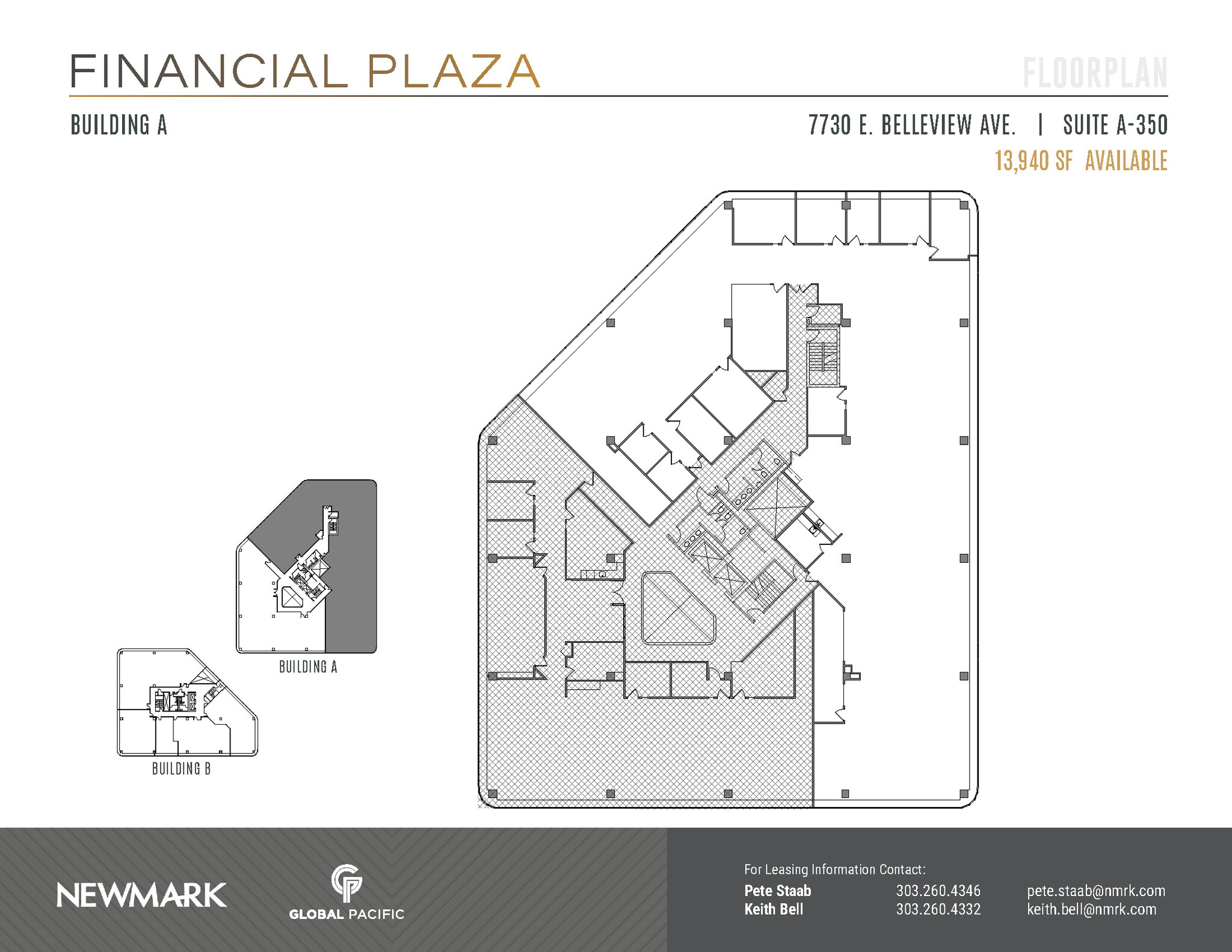 7730 E Belleview Ave, Greenwood Village, CO for lease Floor Plan- Image 1 of 2