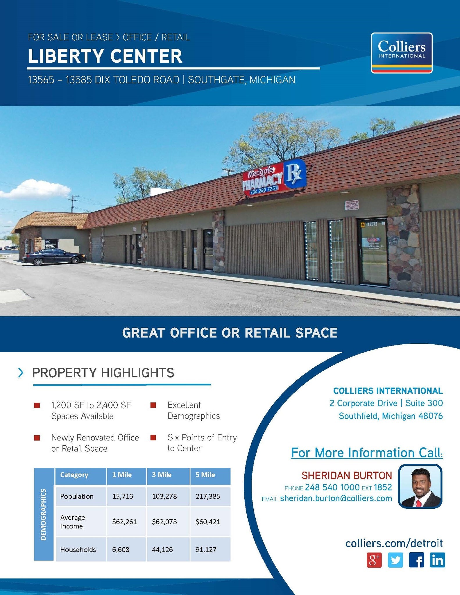 13565-13585 Dix Toledo Rd, Southgate, MI for sale Building Photo- Image 1 of 1