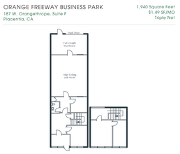 187 W Orangethorpe Ave, Placentia, CA for lease Floor Plan- Image 1 of 1