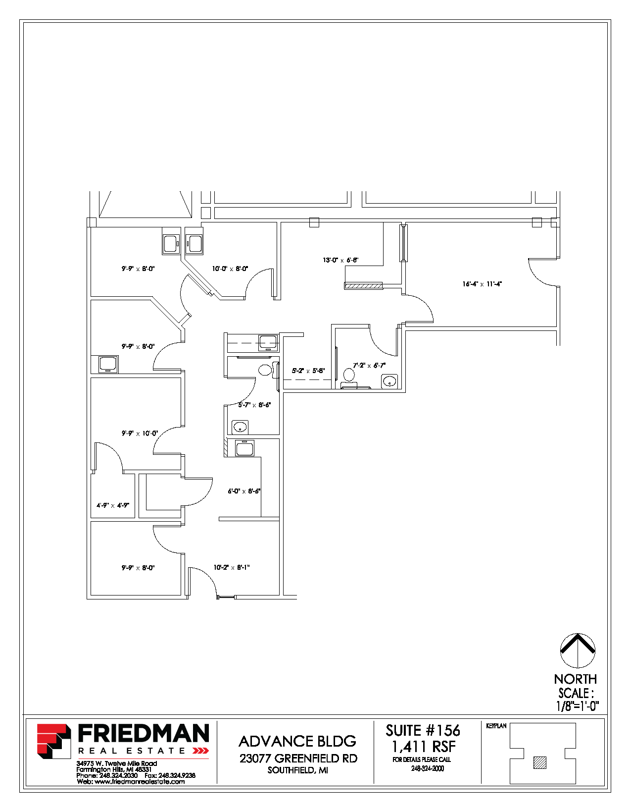 23077 Greenfield Rd, Southfield, MI for lease Floor Plan- Image 1 of 1