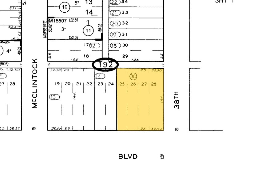 3780 El Cajon Blvd, San Diego, CA for lease - Plat Map - Image 3 of 7