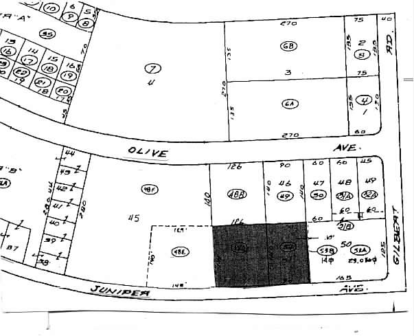 20 W Juniper Ave, Gilbert, AZ for lease - Plat Map - Image 2 of 2