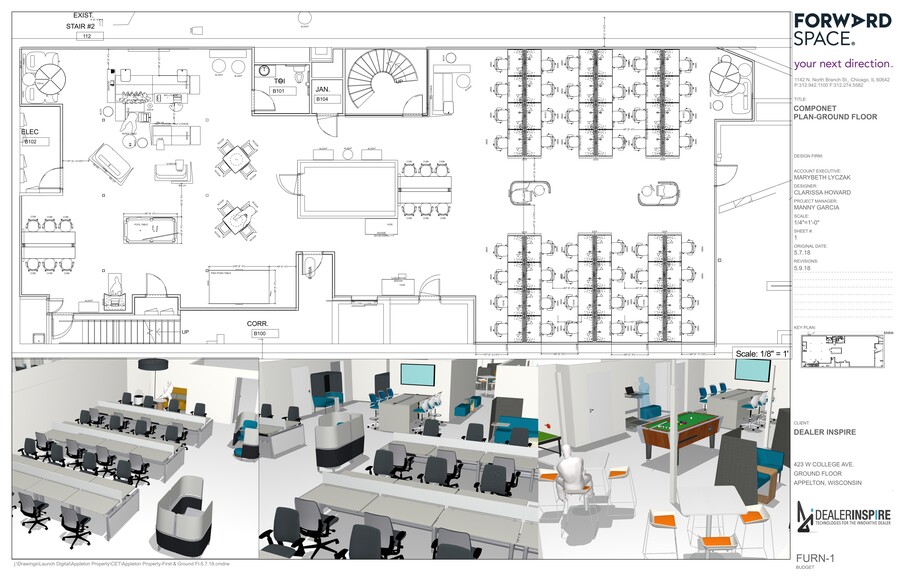 423 W College Ave, Appleton, WI for lease - Site Plan - Image 1 of 4