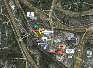 3702 Hillsborough Rd, Durham, NC - aerial  map view