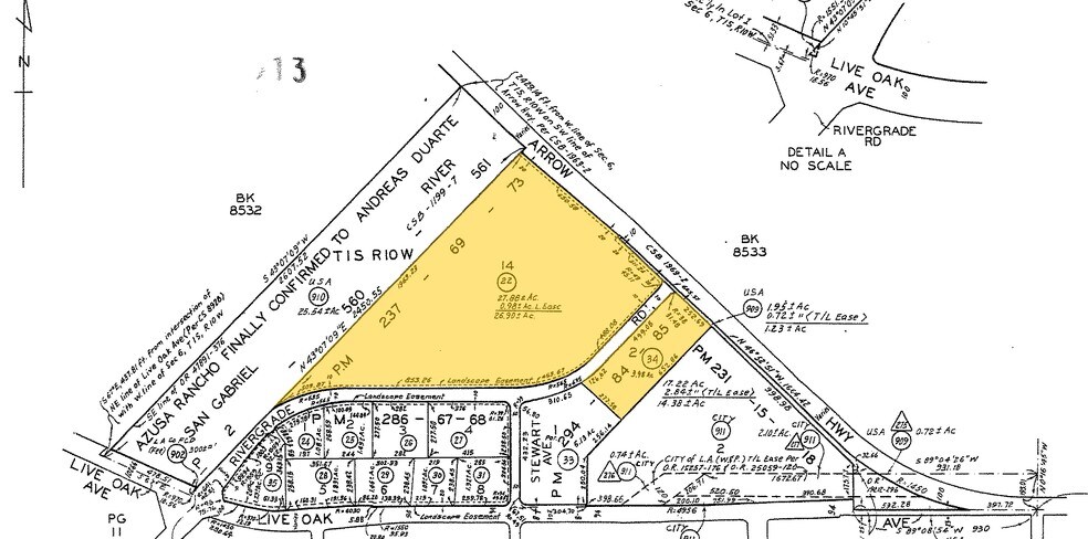 5301 5305 Rivergrade Rd Irwindale - 5301 5305 Rivergrade Rd Irwindale CA Plat Map 3 Large
