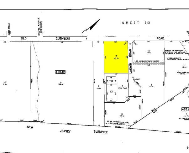 1971 Old Cuthbert Rd, Cherry Hill, NJ for sale - Plat Map - Image 2 of 6