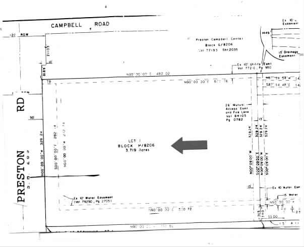 17000 Preston Rd, Dallas, TX for lease - Plat Map - Image 2 of 6