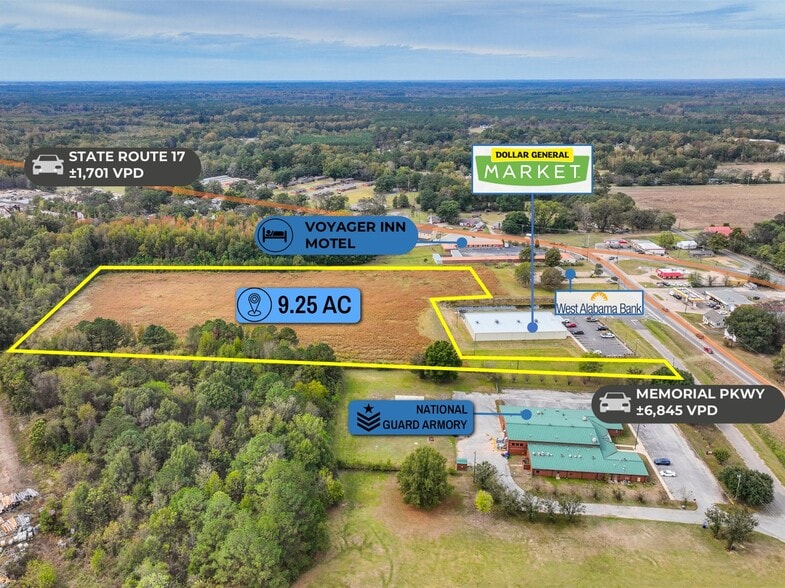 adj. to 530 Memorial Pkwy, Aliceville, AL for sale - Building Photo - Image 2 of 8